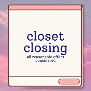 Closet Closing 🥲❤️